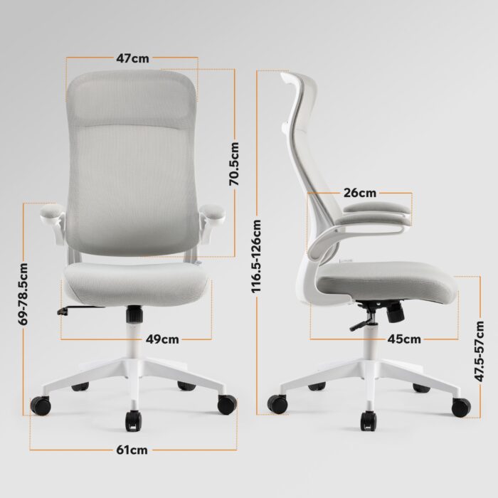 Офісний стілець SENSE7 Revo сірого кольору - Зображення 3