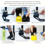 Ручний насос високого тиску XIAOYI 30 Мпа - Зображення 6