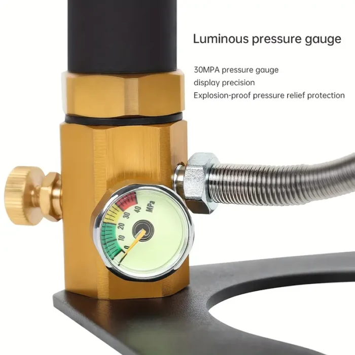 Ручний насос високого тиску DIDEEP чорний - Зображення 3