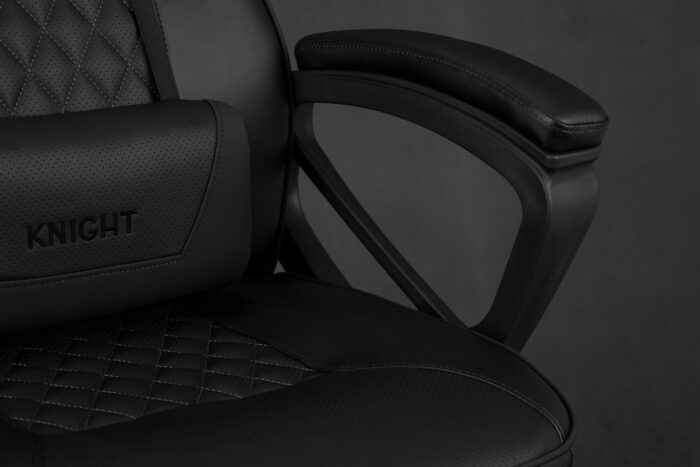 Ігрове крісло SENSE7 Knight - шкіра, чорний - Зображення 7