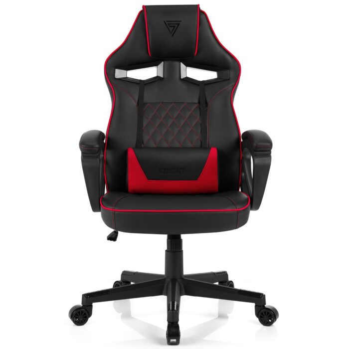 Ігрове крісло Sense7 Knight, чорно-червоне шкіра - Зображення 2