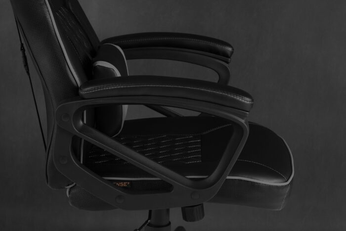 Ігрове крісло Sense7 Knight, чорно-сіре шкіра - Зображення 8