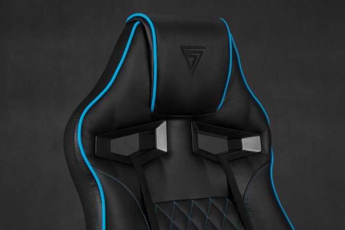 Ігрове крісло Sense7 Knight, чорно-синє шкіра - Зображення 8