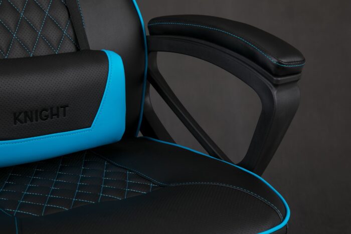 Ігрове крісло Sense7 Knight, чорно-синє шкіра - Зображення 9