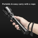 LED Ліхтарик SMILING SHARK M90 22 см для підводного плавання та охоти.