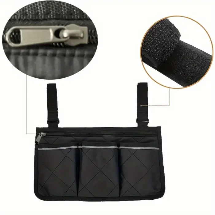 Багатофункціональна рибальська сумка для аксесуарів чорна - Зображення 2