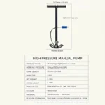 Ручний насос високого тиску XIAOYI 30 Мпа - Зображення 3