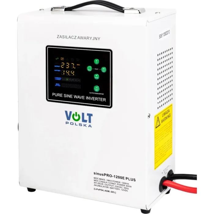 ДБЖ Volt Polska SINUS PRO 1200 E PLUS 12/230V 800/1200W 3SPM12012M - Зображення 2