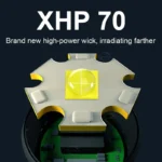 Ліхтарик LED XHP70 для дайвінгу,акумулятора 26650 - Зображення 2