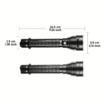 Ліхтарик LED XHP70 для дайвінгу,акумулятора 26650 - Зображення 3