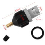 Багатофункціональний адаптер для клапана повітряного насоса для SUP чорний - Зображення 2