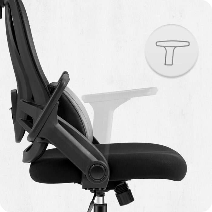 Офісне крісло CABRO C507 чорна тканина - Зображення 9