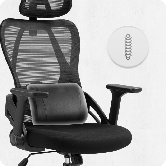 Офісне крісло CABRO C507 чорна тканина - Зображення 10