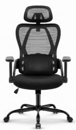 Офісне крісло CABRO C507 чорна тканина - Зображення 2