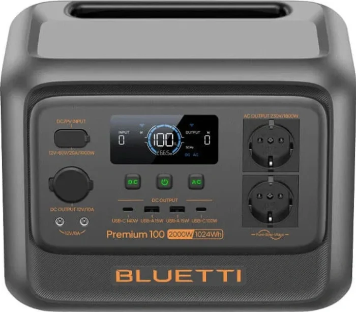 Зарядна станція Bluetti Premium 100 V2, 1800 Вт, 1024Wh (P-PR100V2-EU-GY-BL-010) - Зображення 5