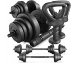 Набір регульованих бітумних гантелей 4 в 1 Trex Sport 2х20 кг TX-020SNO