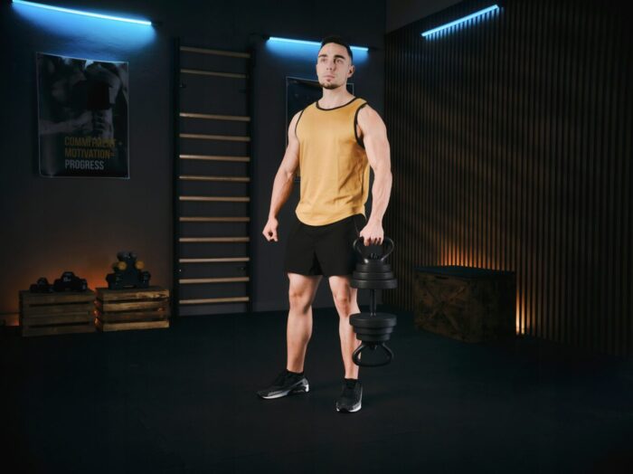 Набір регульованих бітумних гантелей 4 в 1 Trex Sport 2х20 кг TX-020SNO - Зображення 3