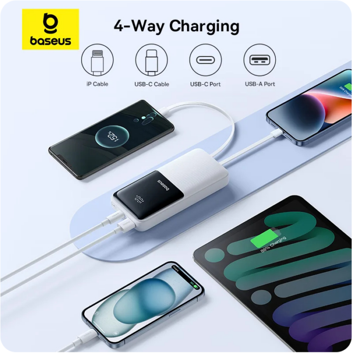 Повербанк Baseus Power Bank 20000mAh PD 22.5W (PPJP312) чорний - Зображення 3