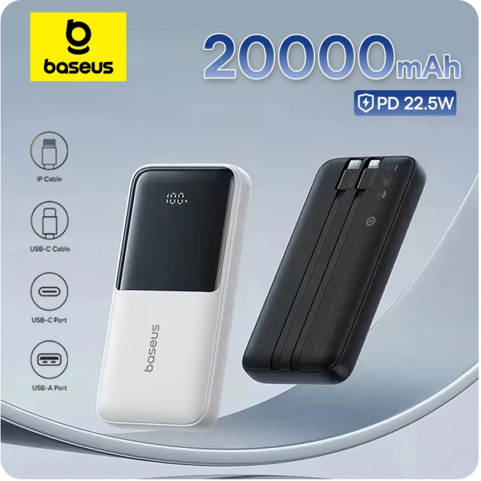 Повербанк Baseus Power Bank 20000mAh PD 22.5W (PPJP312) чорний - Зображення 2