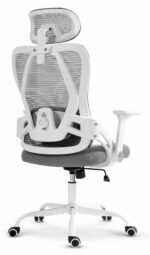 Офісне крісло CABRO C507 сіро-біла тканина - Зображення 4