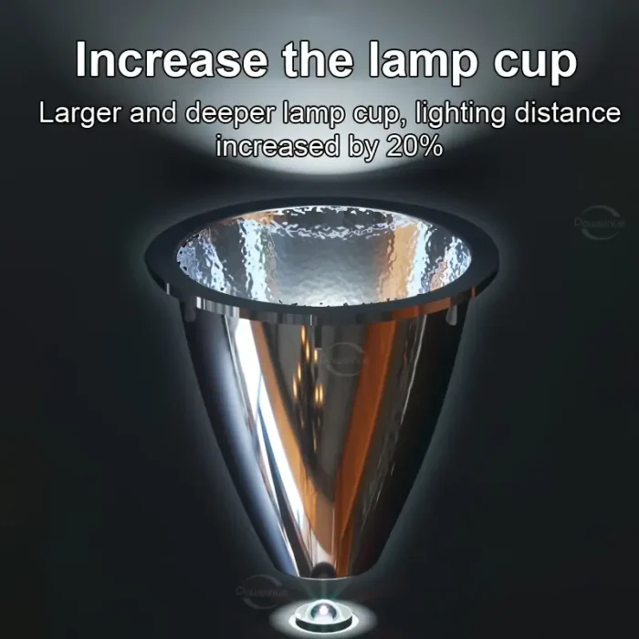 Ліхтарик LED XHP70 для дайвінгу,акумулятора 26650 - Зображення 5