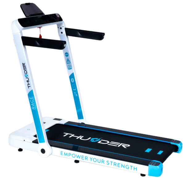 01A Бігова доріжка електрична THUNDER RACE-WHITE - Зображення 1