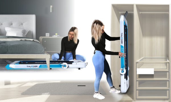 A Бігова доріжка електрична THUNDER RACE-WHITE - Зображення 5