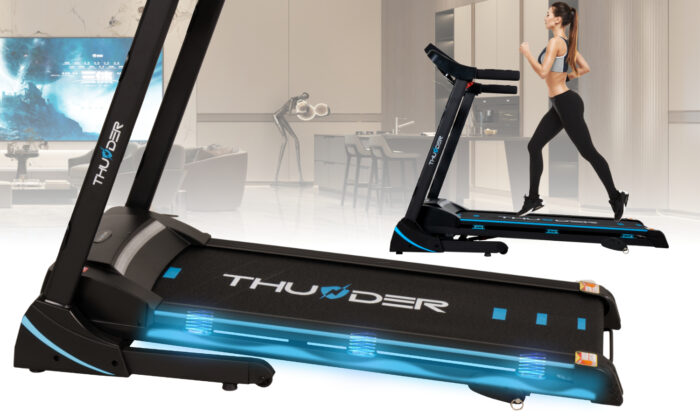 amortyzacja gotowe Бігова доріжка електрична THUNDER ICON-BLACK - Зображення 4