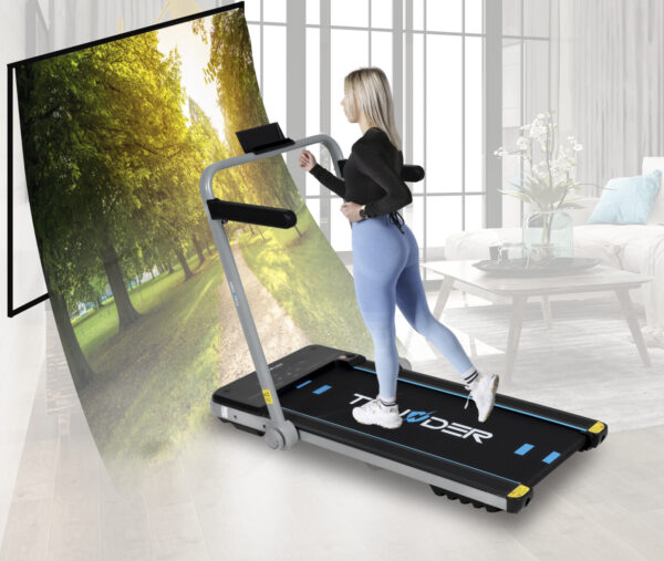 H Бігова доріжка електрична THUNDER IMPACT-SILVER - Зображення 9