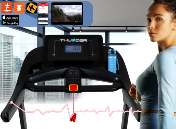 A Бігова доріжка електрична THUNDER PHENOM-S-BLACK - Зображення 4