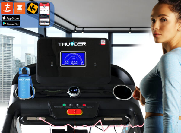 A Бігова доріжка електрична THUNDER ELITE-DS-BLACK - Зображення 4