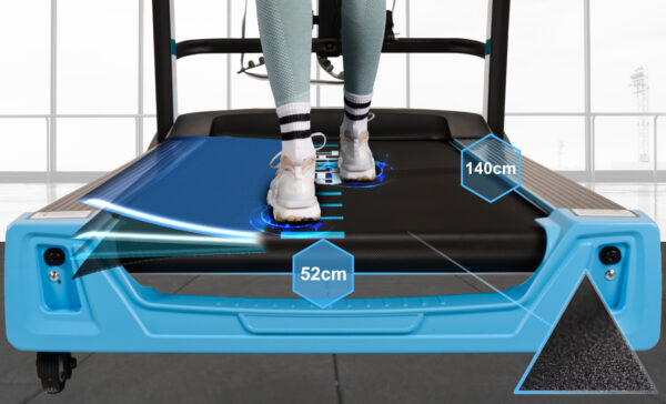 E Бігова доріжка електрична THUNDER ELITE-DS-BLACK - Зображення 3