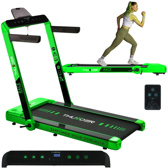 01B z Бігова доріжка електрична THUNDER RACE-GREEN - Зображення 5