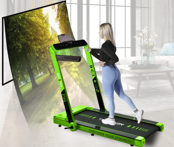 02b z Бігова доріжка електрична THUNDER RACE-GREEN - Зображення 6