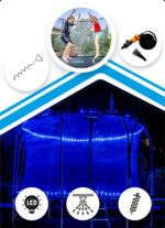 Батут THUNDER INSIDE ELITE з внутрішньою сіткою 16 футів 488 чорний - Зображення 10