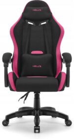 Геймерське крісло Hell's Chair HC-1012 Black Pink тканина - Зображення 2