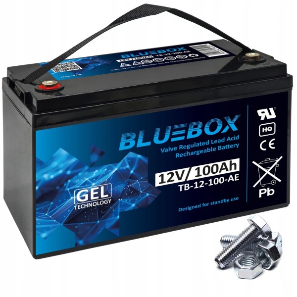 4406.0x600 Акумулятор гелевий BLUEBOX UPS 12V 100Ah ТБ-12-100-АЕ - Зображення 1