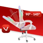 Геймерське крісло тканинне Hell's Chair HC-1000 Pink LED - Зображення 5