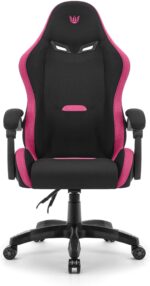 Геймерське крісло Hell's Chair HC-1012 Black Pink тканина - Зображення 3