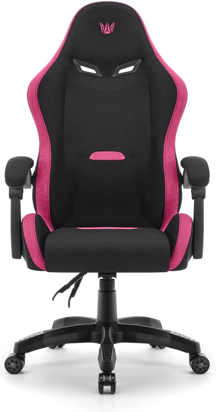 Геймерське крісло Hell's Chair HC-1012 Black Pink тканина - Зображення 3