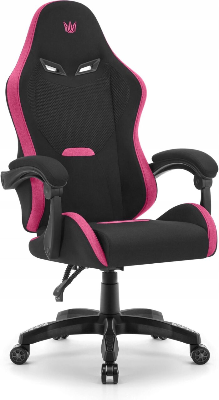 Геймерське крісло Hell's Chair HC-1012 Black Pink тканина - Зображення 5