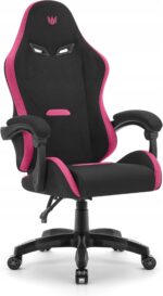 Геймерське крісло Hell's Chair HC-1012 Black Pink тканина - Зображення 5