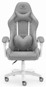 Геймерське крісло Hell's Chair Rainbow 2.0 Grey тканина