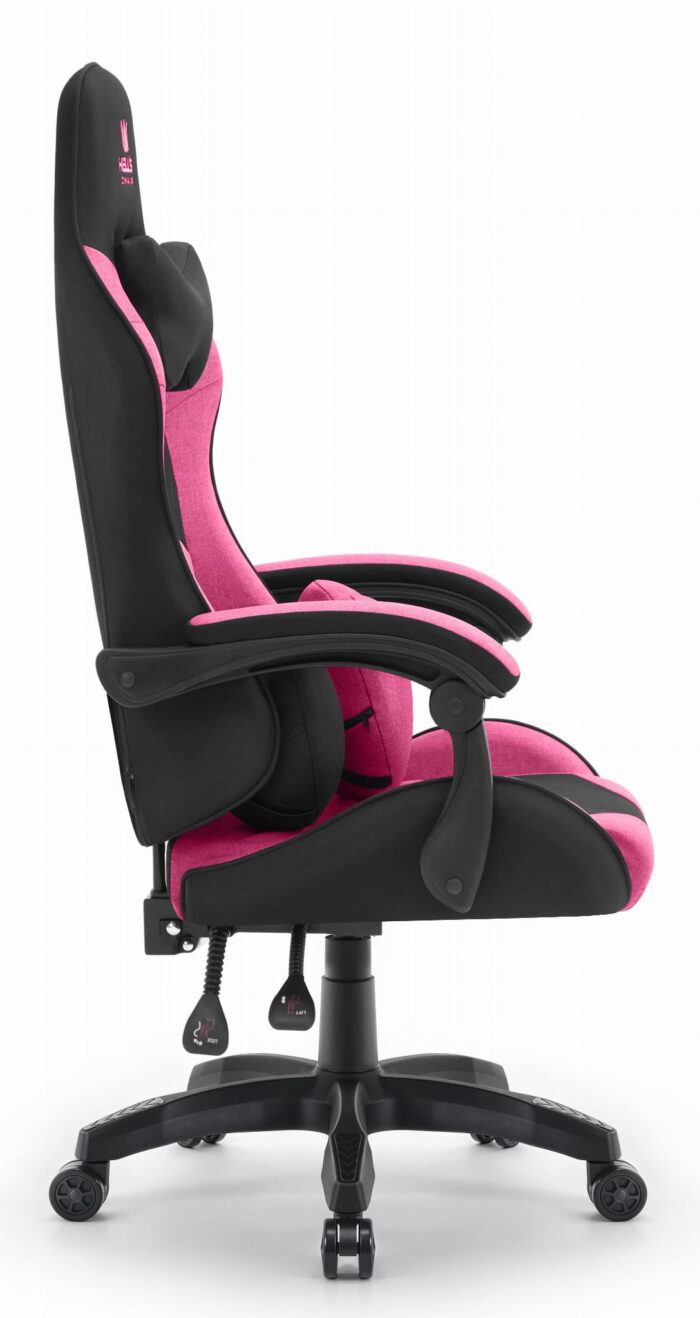 Геймерське крісло Hell's Chair Rainbow 2.0 Pink Black тканина - Зображення 2