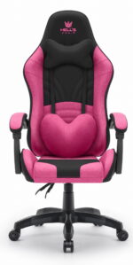 Геймерське крісло Hell's Chair Rainbow 2.0 Pink Black тканина - Зображення 3