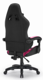 Геймерське крісло Hell's Chair Rainbow 2.0 Pink Black тканина - Зображення 5