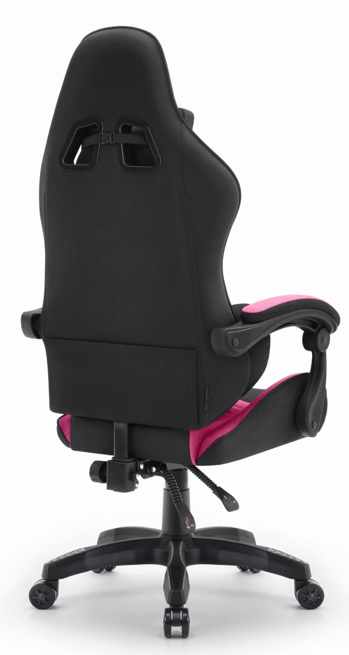 Геймерське крісло Hell's Chair Rainbow 2.0 Pink Black тканина - Зображення 5
