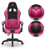 Геймерське крісло Hell's Chair Rainbow 2.0 Pink Black тканина - Зображення 6