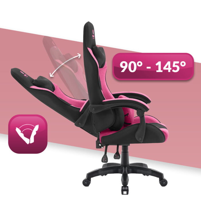 Геймерське крісло Hell's Chair Rainbow 2.0 Pink Black тканина - Зображення 7