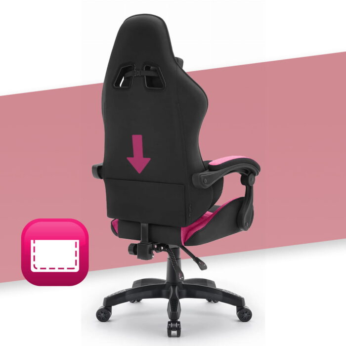 Геймерське крісло Hell's Chair Rainbow 2.0 Pink Black тканина - Зображення 8
